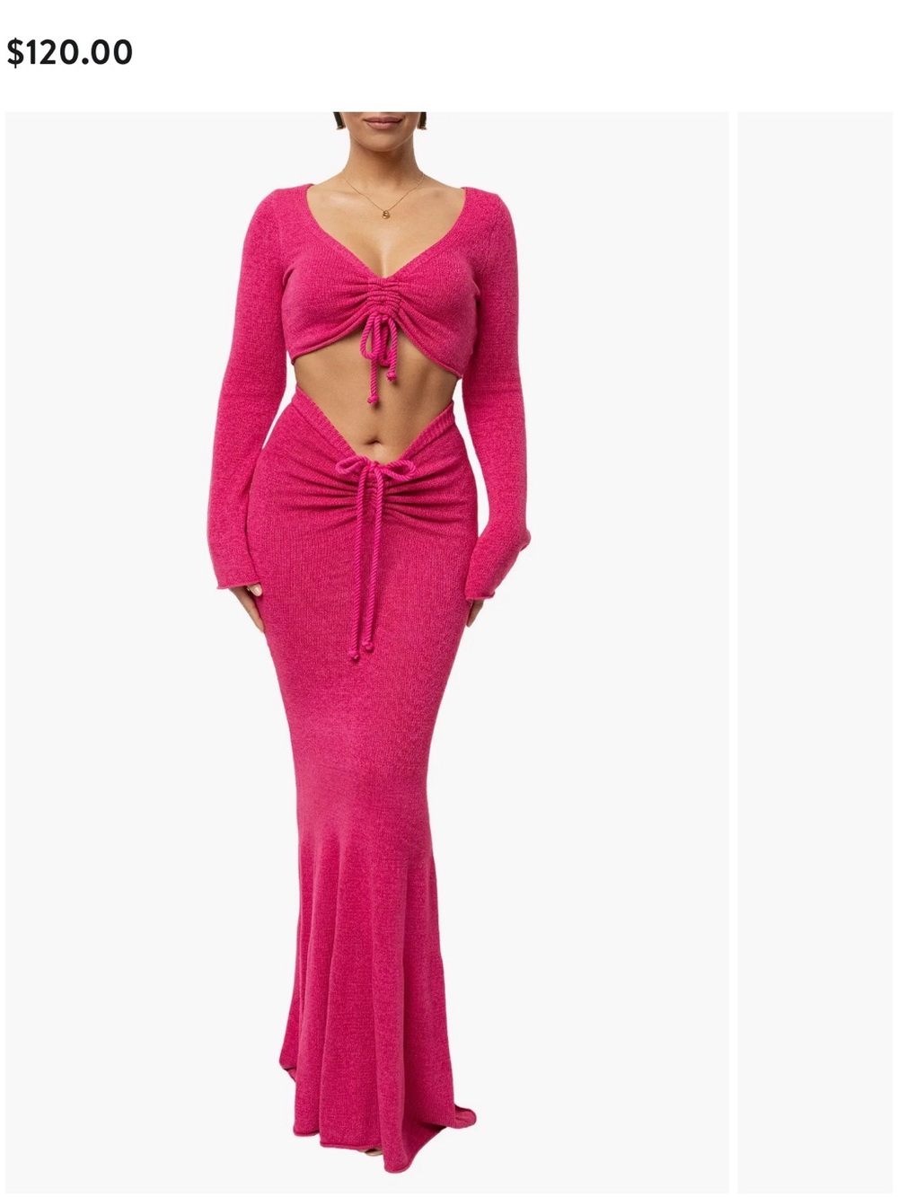 JLUXLABEL Pink Ruched Resort Set - Picture 3 of 3